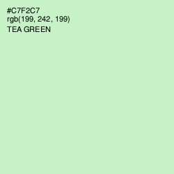 #C7F2C7 - Tea Green Color Image